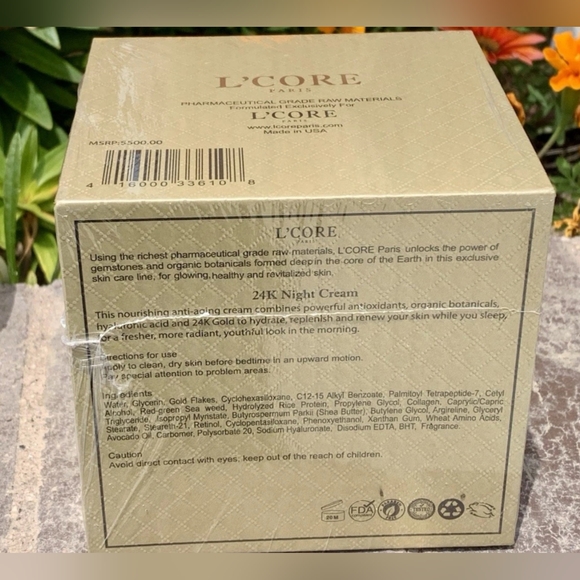 L'CORE PARIS 24K Night Cream - Picture 3 of 3